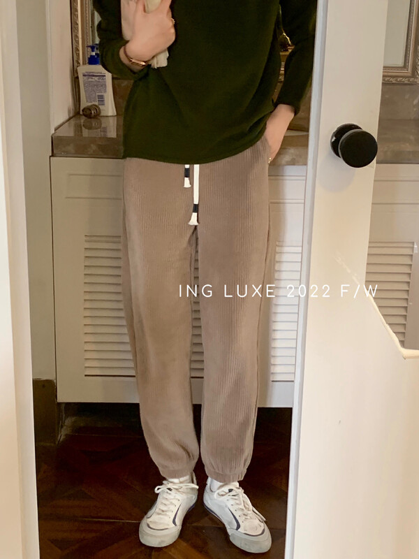 【ING】Korean Corduroy Casual Pants Casual Pants ING-8191