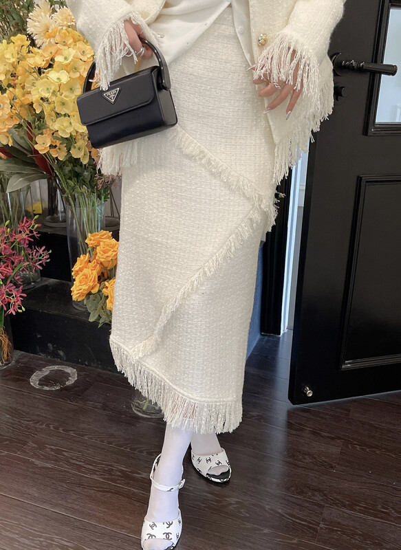 【BENYAN】lavame fringed small fragrance skirt skirt 6363