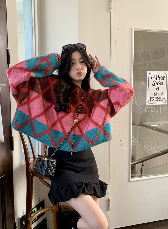 【BENYAN】lavame American sweet retro sweater sweater 3205