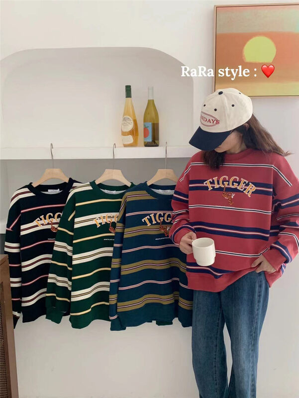 【RARA】Tigger Fleece Loose Retro Sweater 79306# LSL