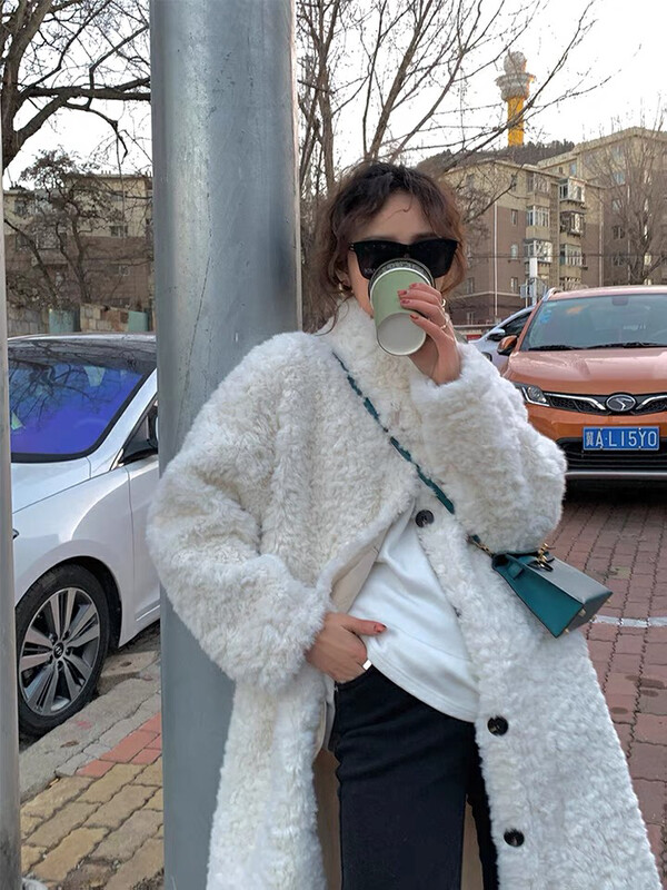 【KIKI STUDIO】Thickened Faux Fur Fur Coat 7040# HJY