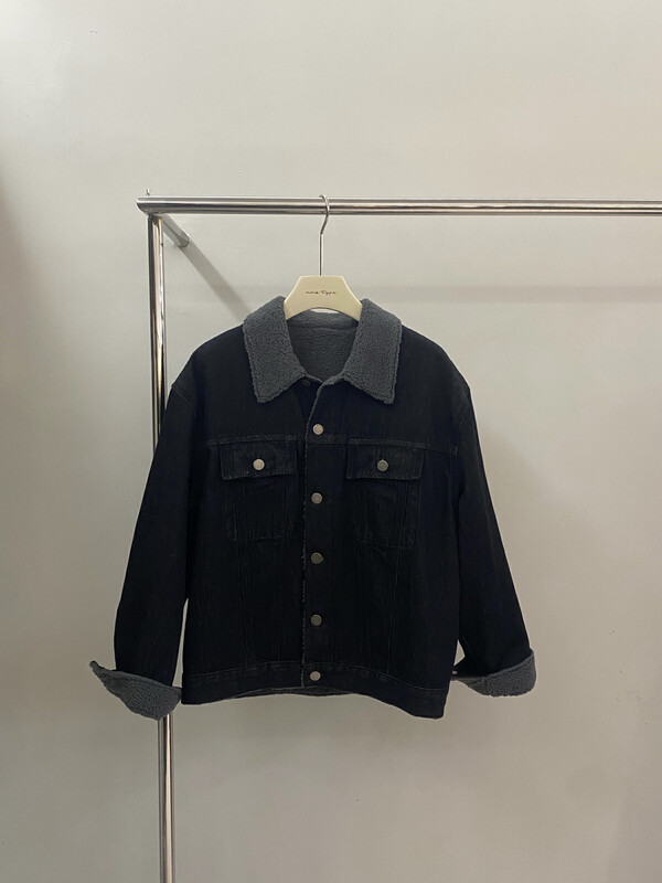 【VIVIS TYPE】Korean thickened lamb wool denim jacket 9781# HJY