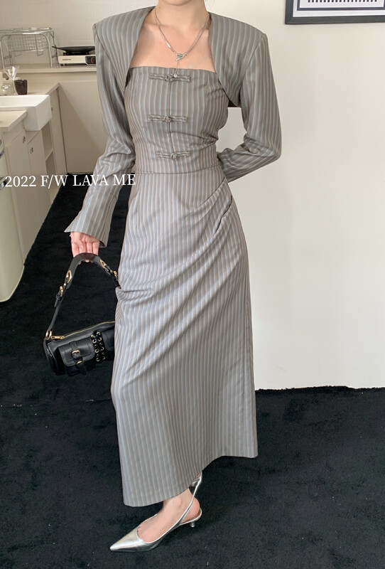 【BENYAN】Vintage Striped Skirt Skirt 6239