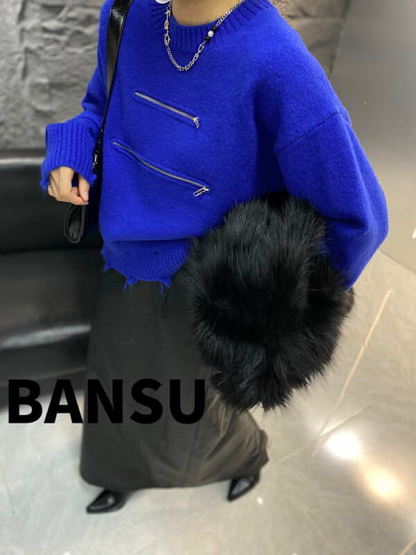 [Semi-plain] zipper warm sweater with niche design 8936# ZJY
