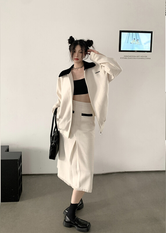 [BENYAN] lavame small fragrance casual sweater two-piece suit 6536