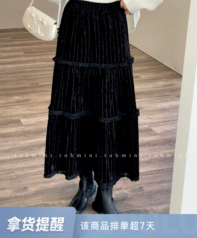 【TABMINI】High waist slim all-match skirt Q11370-G# WPL
