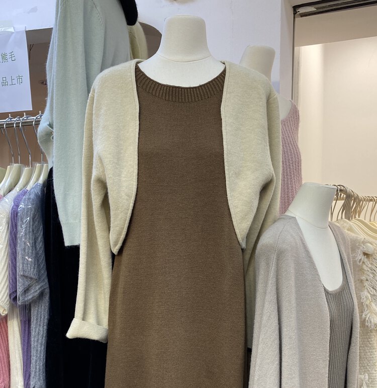New in autumn! [WANWAN] temperament short cardigan warm sweater 0069# HBX