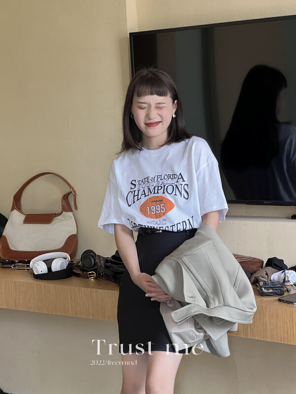 【TRUSTME】Short-sleeved T-shirt 032-40051