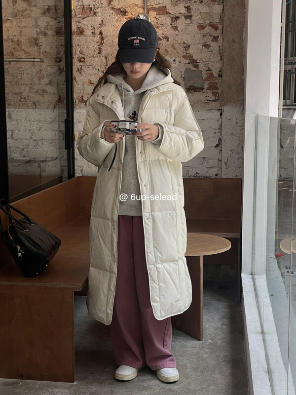 【6-UP】Korean version stand collar Korean version casual warm down jacket (including 90% white duck down) 69230# CQW