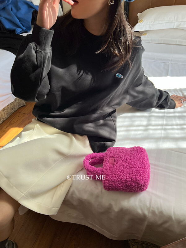 【TRUSTME】French retro simple all-match solid color skirt without belt 40223