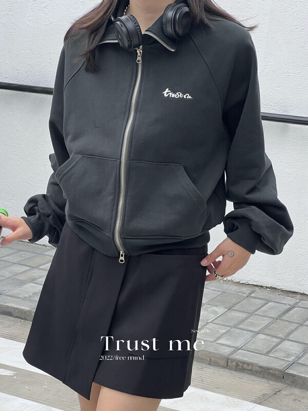 【TRUSTME】Simple pocket slit with belt skirt (with belt) 40196