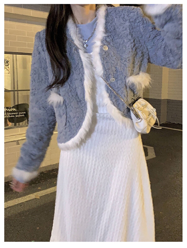 【KIKI STUDIO】Celebrity small fresh and fashionable short coat 7033# HJY