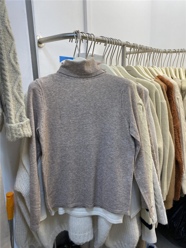 New in autumn! [WANWAN] Solid color all-match high-neck bottoming shirt 2153# HBX
