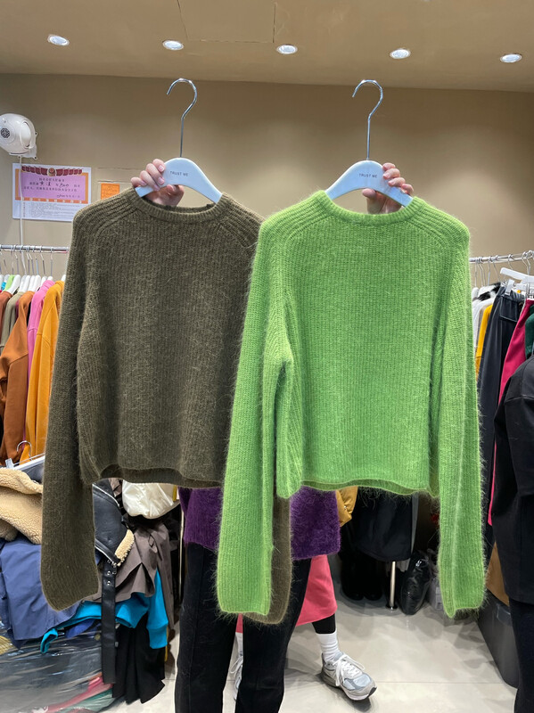 Original price 122.95! [TRUSTME] Korean version solid color all-match sweater 21760