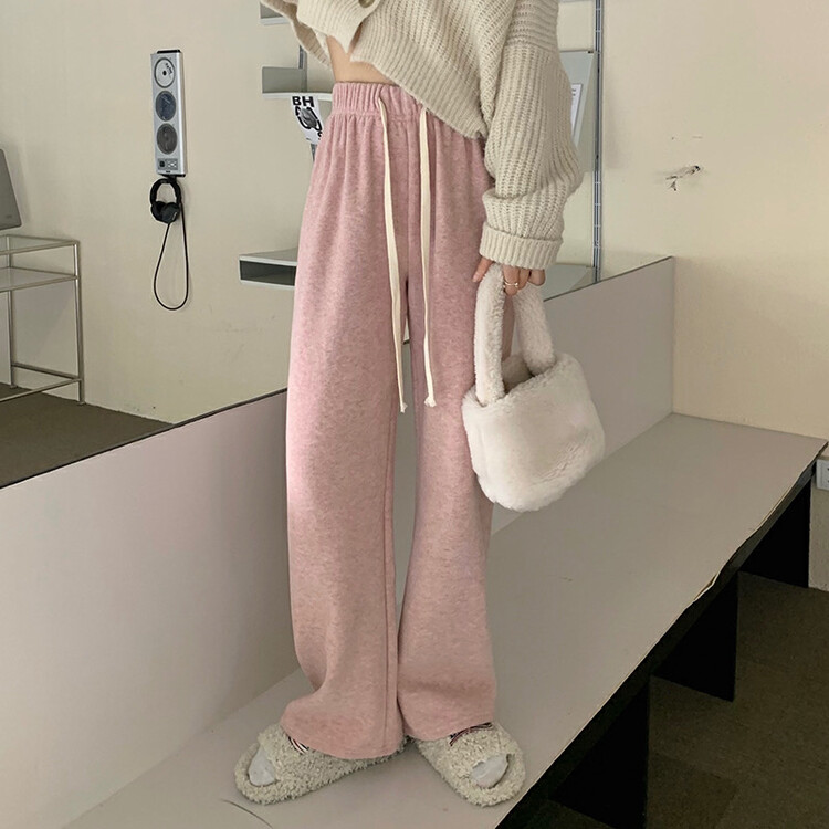 Original price 85.72! New in autumn! [Timely rain] Korean style ins lazy loose high waist slim casual pants 52199# WPL