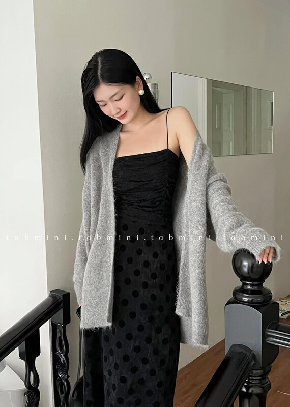 Autumn is new! [TABMINI] solid color jacquard texture short vest/sling Q11347-F# WPL