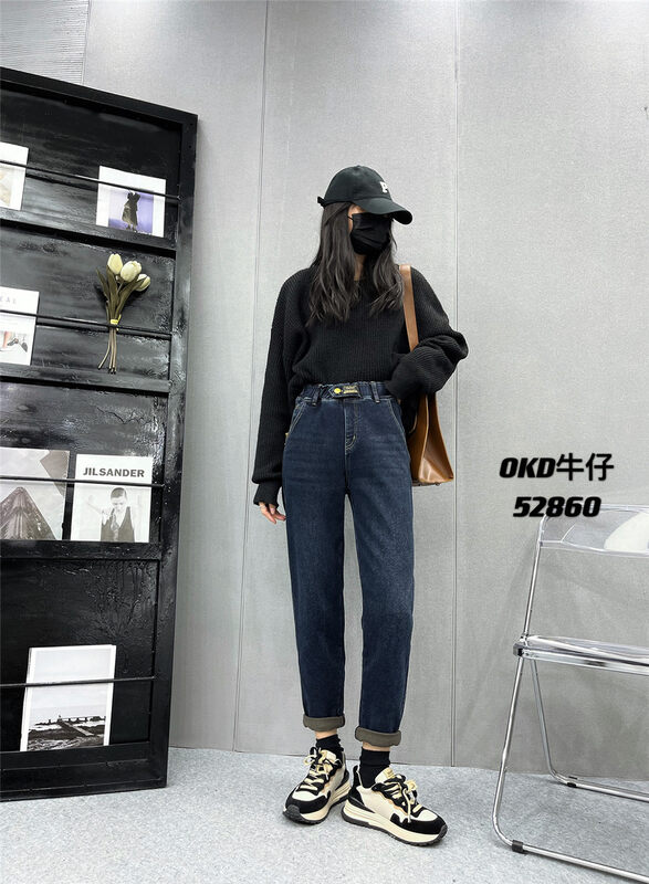 秋款上新!【OKD】顯瘦質感舒適百搭牛仔褲  52860#  GY
