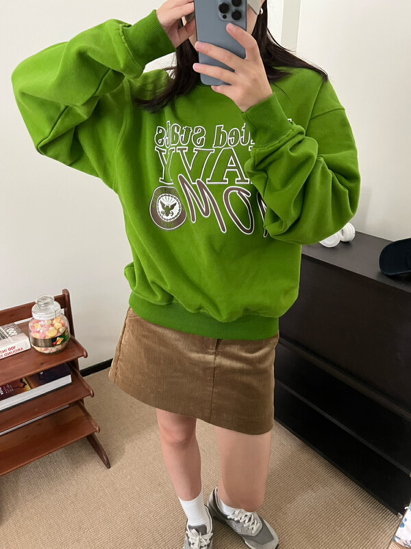 【TRUSTME】Casual cotton fleece sweater 40263