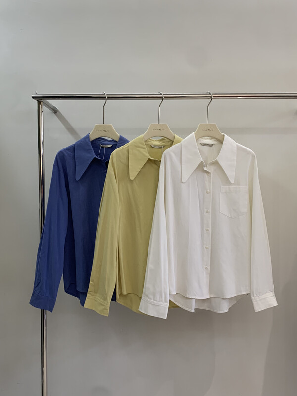 【VIVIS TYPE】Simple solid color versatile shirt 7767# HJY