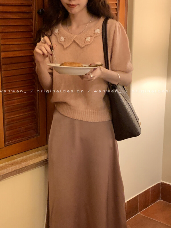 New in early autumn! [WANWAN] Simple temperament all-match warm sweater 7708# HBX