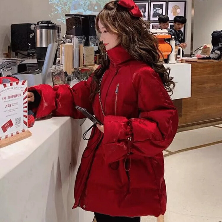 【KIKI STUDIO】Korean style fashion stand collar warm padded jacket 7030# HJY