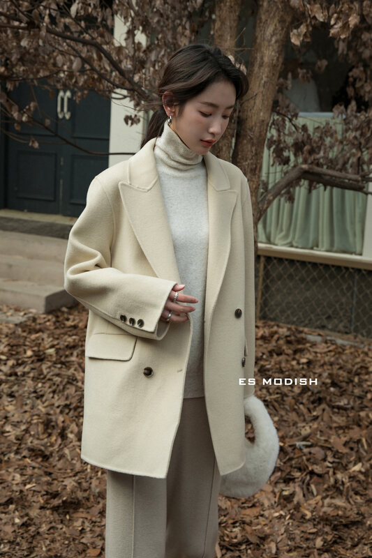 New in winter!【ES MODISH】Korean style suit wool jacket (including 100% wool) JK2041A# CQW