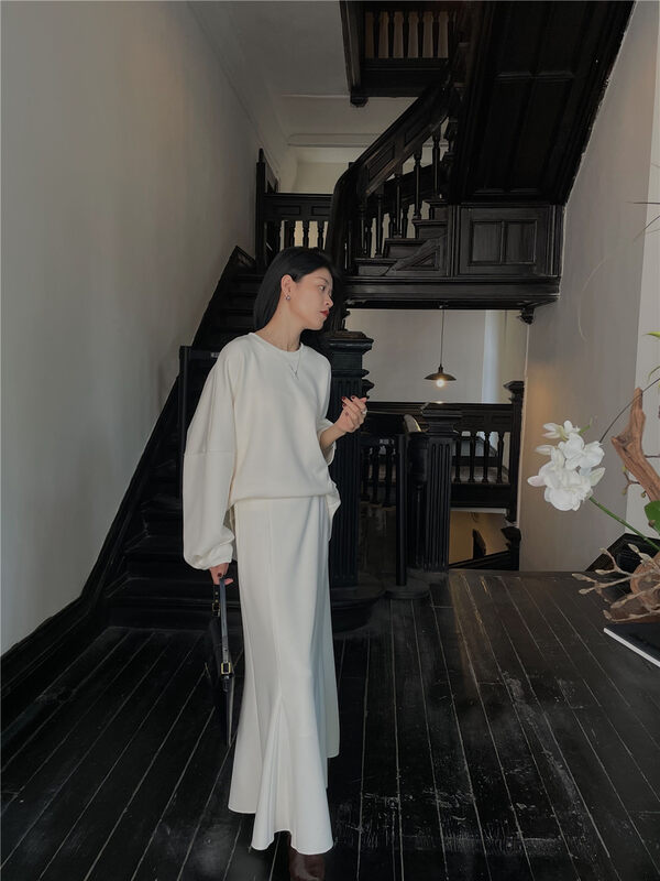 New in winter! [SOUL] Simple, loose and slim Korean skirt 2870# CLS