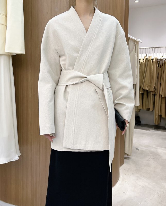 Original price 198.99! New in autumn! [SEASONS] bat design loose short coat (with belt) 66161# WPL