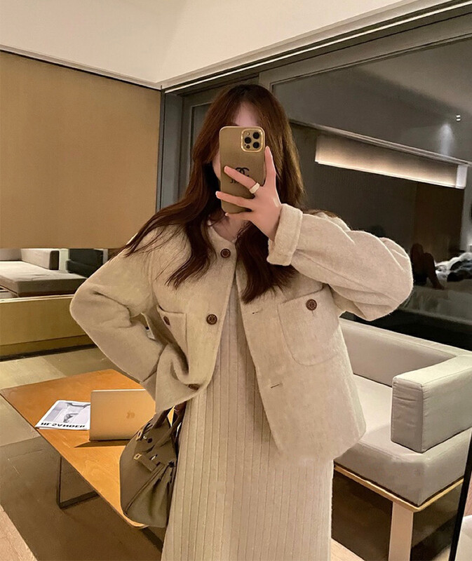 【Y.JIA】All-match short wool coat 55007