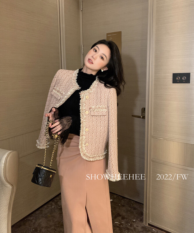 [Xiu Xixi] French gentle lady style high-end small fragrance short coat YS1-502# JHY