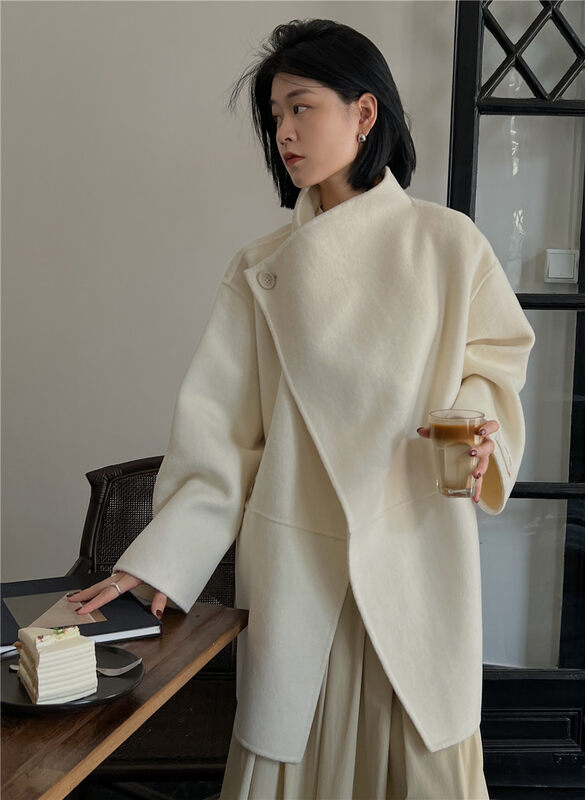 【SOUL】Big Brand Minimalist Premium Coat Wool Jacket (100% Wool) 2807# CLS