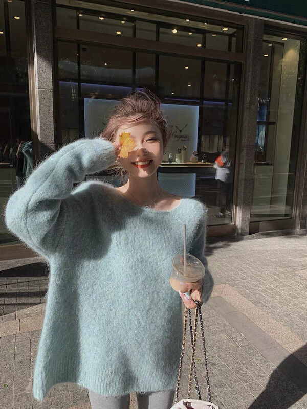 【SAVAGE】Korean style pullover long-sleeved thick warm sweater S1218# WPL