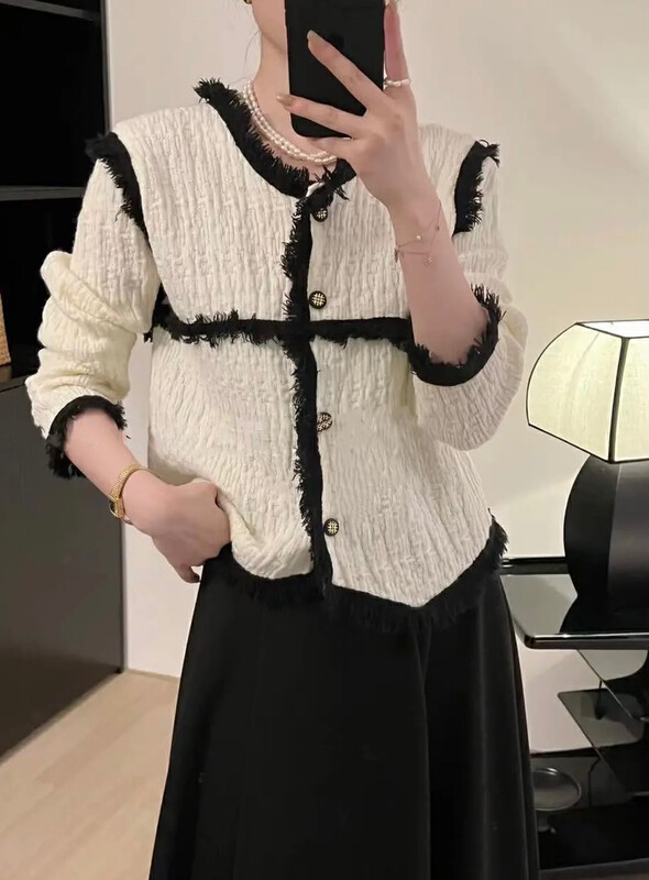 【Y.JIA Ijia】French retro style gentle temperament small fragrance warm sweater 360# FHX