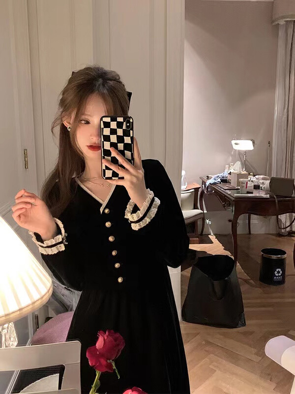 【ARE STUDIO】Fashion V-neck slimming dress 92362# OZQ
