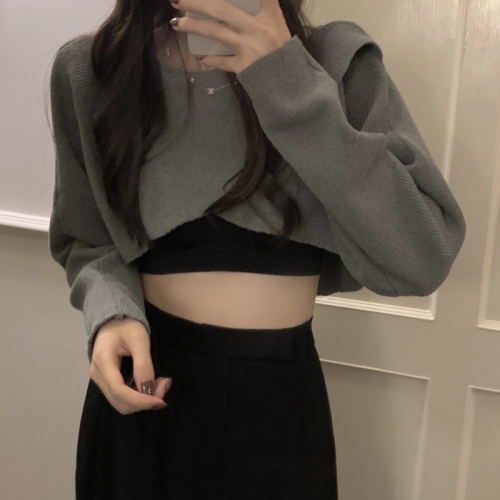 Real sale real price one word neck off shoulder lazy style irregular sweater women