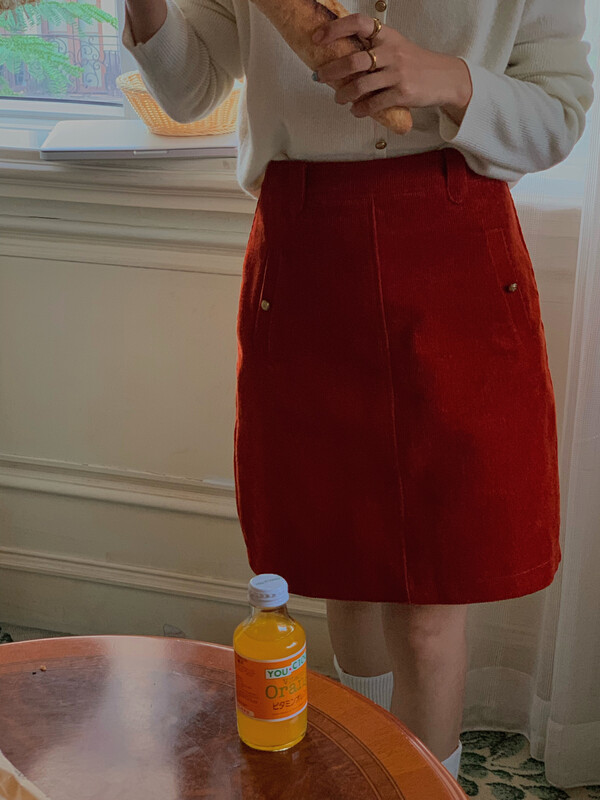 【EVER TRUE】Korean Style Loose High Waist Premium Sense Skirt 13156# CLS