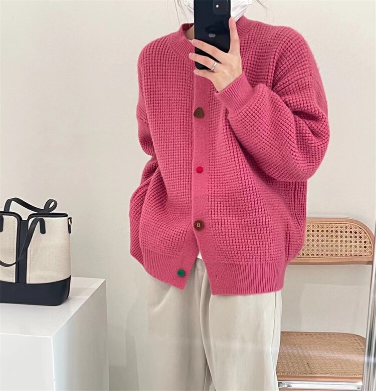 [Y.JIA] Korean version of simple temperament age-reducing all-match sweater 736