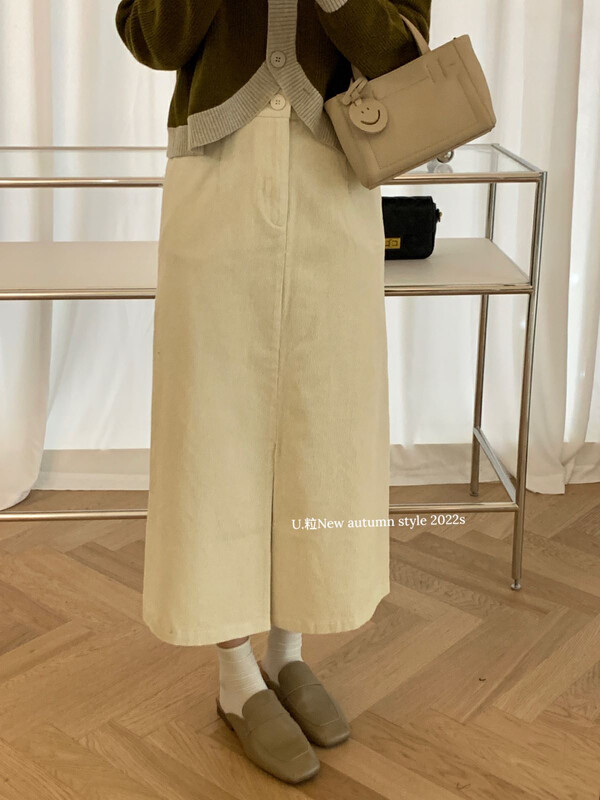 [U grain] temperament simple and generous casual skirt 379