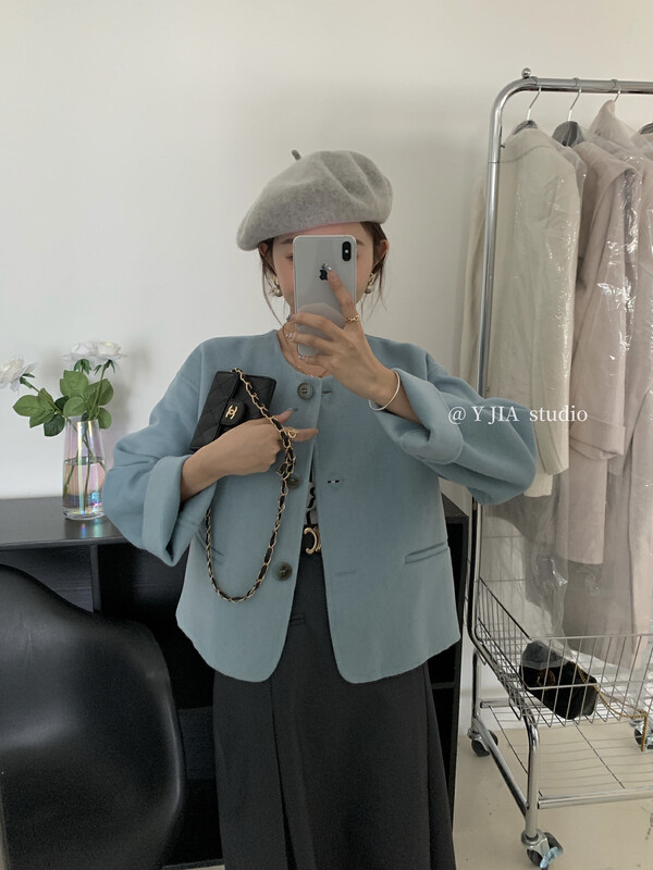 【Y.JIA】Main push short wool coat 99053-1