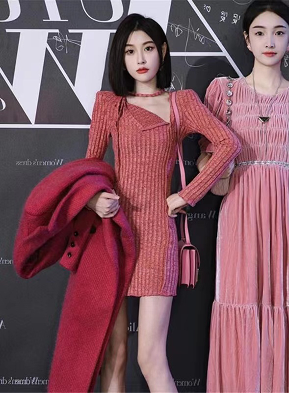 【ARE STUDIO】Fashionable Korean style design lace-up pit dress 92336# OZQ