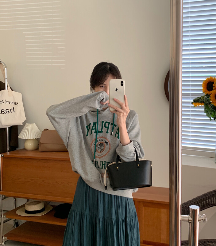 【Y.JIA】American Hooded Loose Lazy Top Sweater 7087
