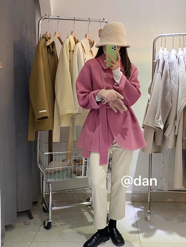 [Y.JIA Ijia] Korean doll collar age-reducing bandage wool coat coat 99015-1