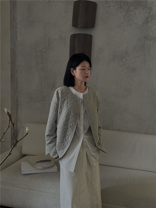 【SOUL】Casual Simple Solid Color Thickened Warm Cotton Jacket YS1-2786# CLS