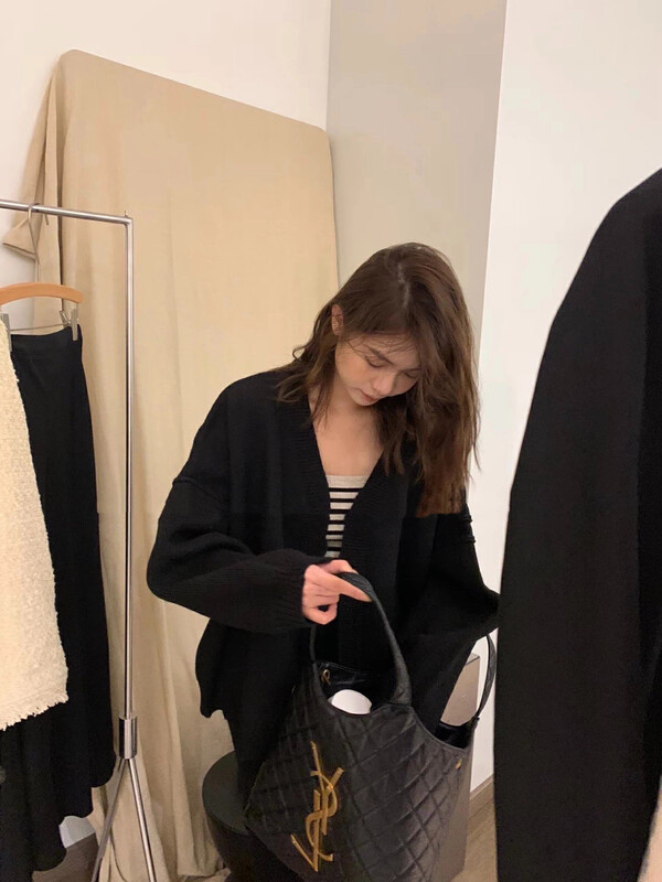 [Y.JIA Yijia] Korean casual simple loose and lazy sweater YS1-715