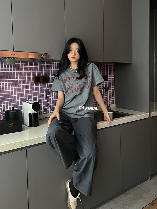 【FINOA】Simple and versatile solid color casual wide-leg casual pants 1240# JHY