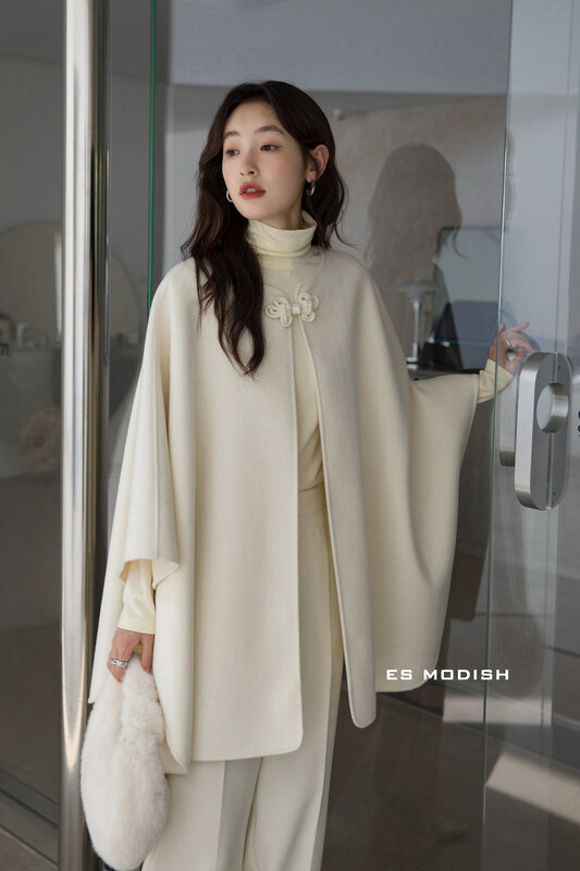 New in winter!【ES MODISH】Korean version long-sleeved all-match wool jacket (including 100% wool) JK2030B# CQW