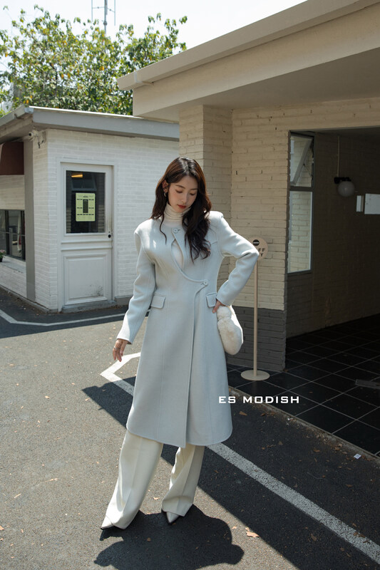 【ES MODISH】Fashion and high-end loose wool coat (including 100% wool) JK2022A# CQW