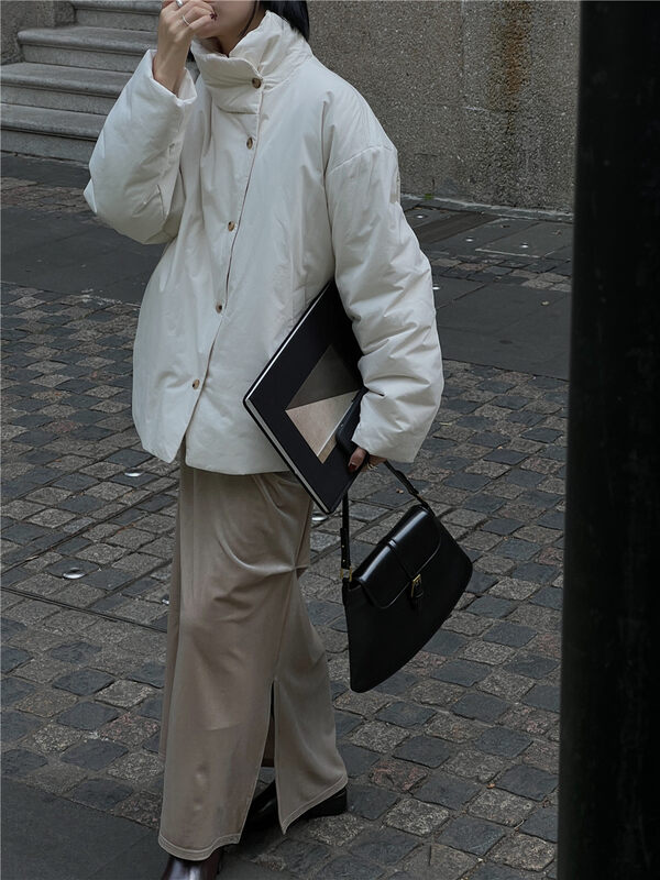 【SOUL】Casual Minimalist Versatile Comfortable Warm Down Jacket (90% White Duck Down) 2894# CLS