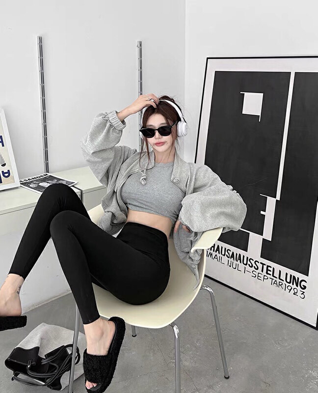 【TAN】Sports Riding Shaping Fleece Warm Barbie Leggings 1# JJ