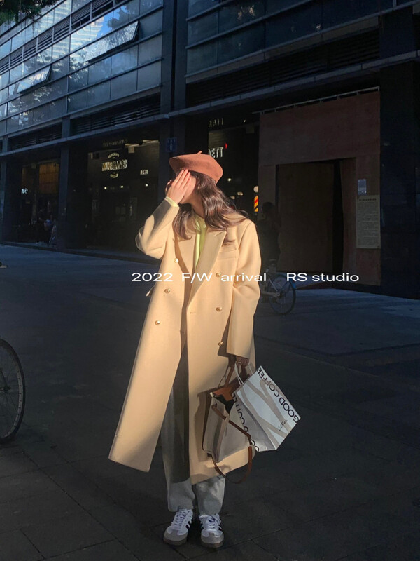 【RS】Korean style fashion temperament wool coat (60% wool) LL0301# FHX